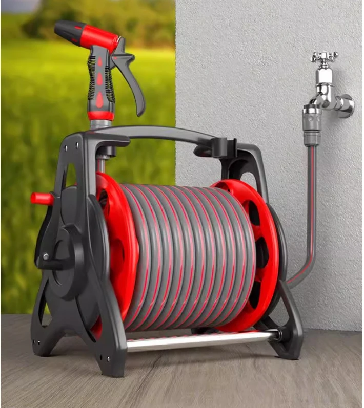 Hosemobile Hose Reel Cart, Gray  Garden Watering