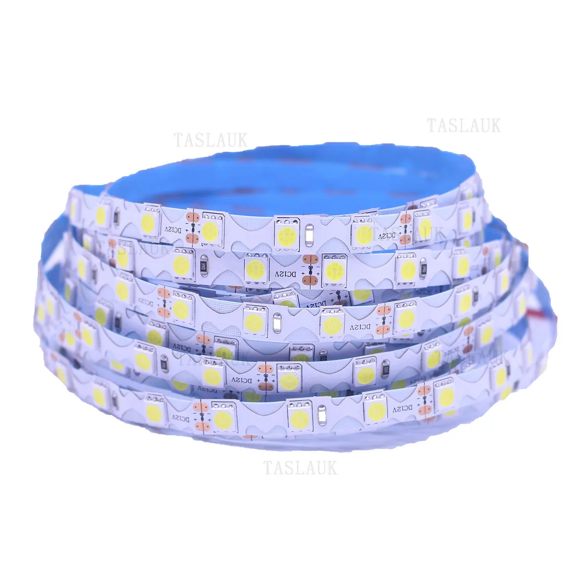 Bande Lumineuse Flexible à LED 5050 RVB, Pliable en Forme de S, IP20, Non Étanche, DC 12V, 48LED/m, 5 m/Lot
