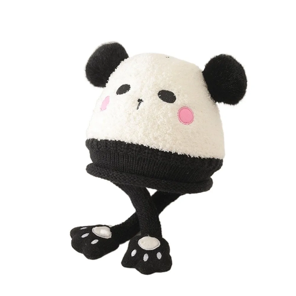 

Cute Cartoon Baby Hat Pig Keep Warm Knitted Hat Windproof Bear Ear Protection Hat