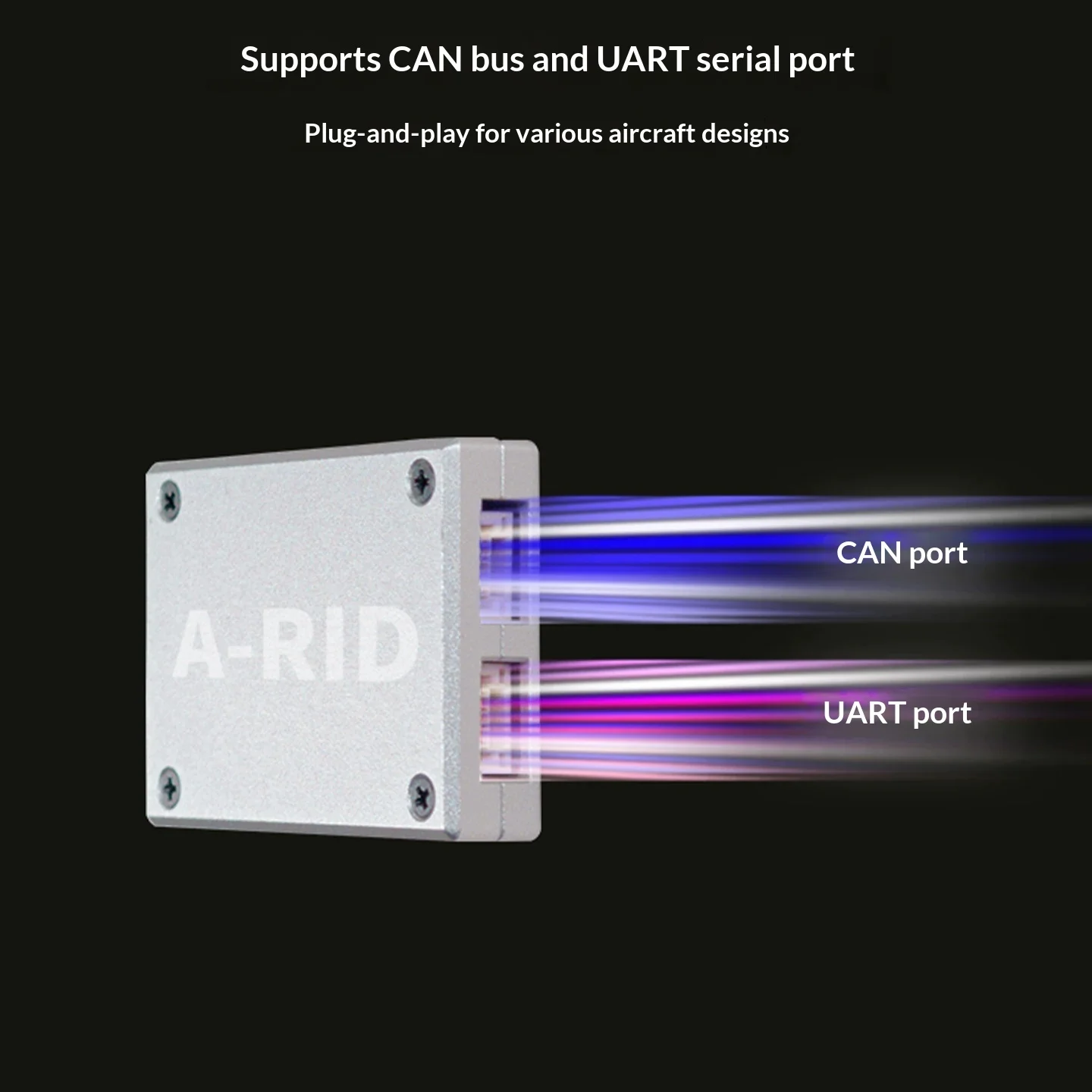 AET A-RID Remote ID Broadcast Module UOM CAN UART Identification Transmitter