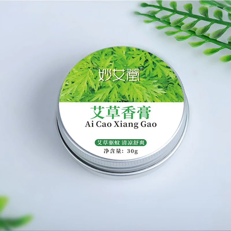 30g Moxa Plaster Wormwood Ointment Effectively Prevent Skin Cracking after Moxibustion Mugwort Balm Repel mosquitoes