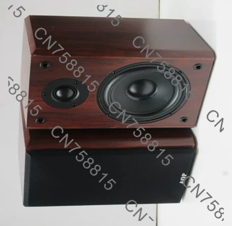 

Wall hanging surround high fidelity audiophile audio wooden speakers, 5.25 inch passive desktop monitor bookshelf type