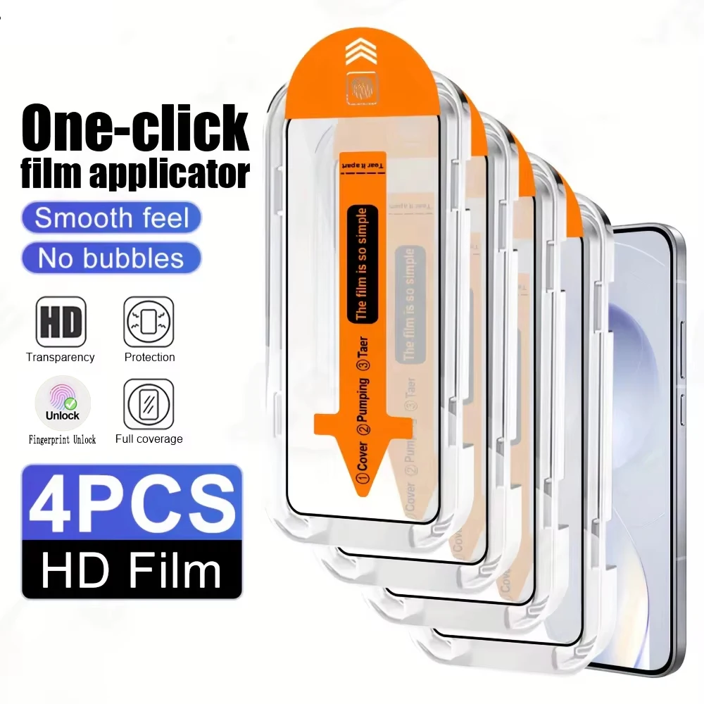 4 SZT. Oleofobowa Powłoka Łatwa w Instalacji Folia Ochronna na Ekran do Xiaomi Poco F8 Pro X8 Pro Max X8 Pro…