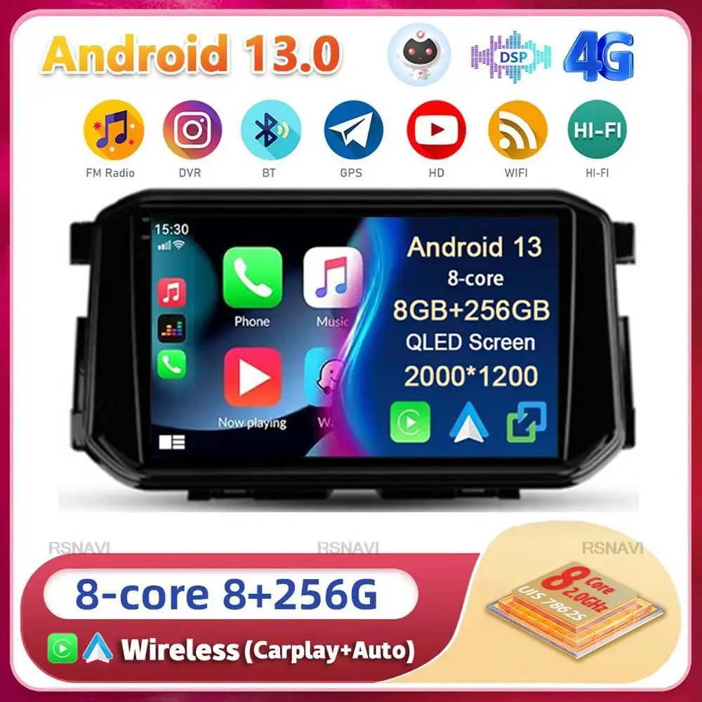 

Android13 Carplay Auto WIFI+4G For Nissan Terra Xterra 2018 2019 2020-2022 Car Radio Multimedia Player Stereo 2din Head Unit DSP