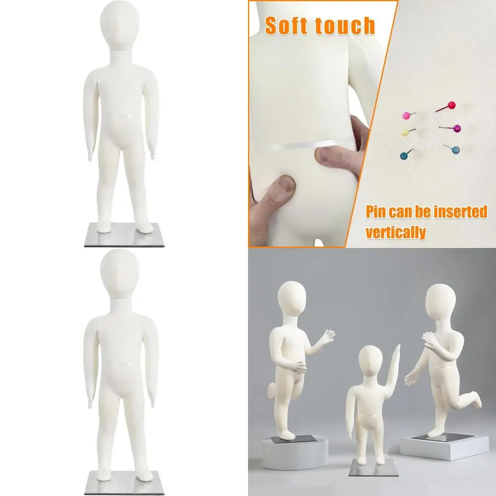 

Flexible Full Body Child Mannequin, 1-Year-Old, Beige