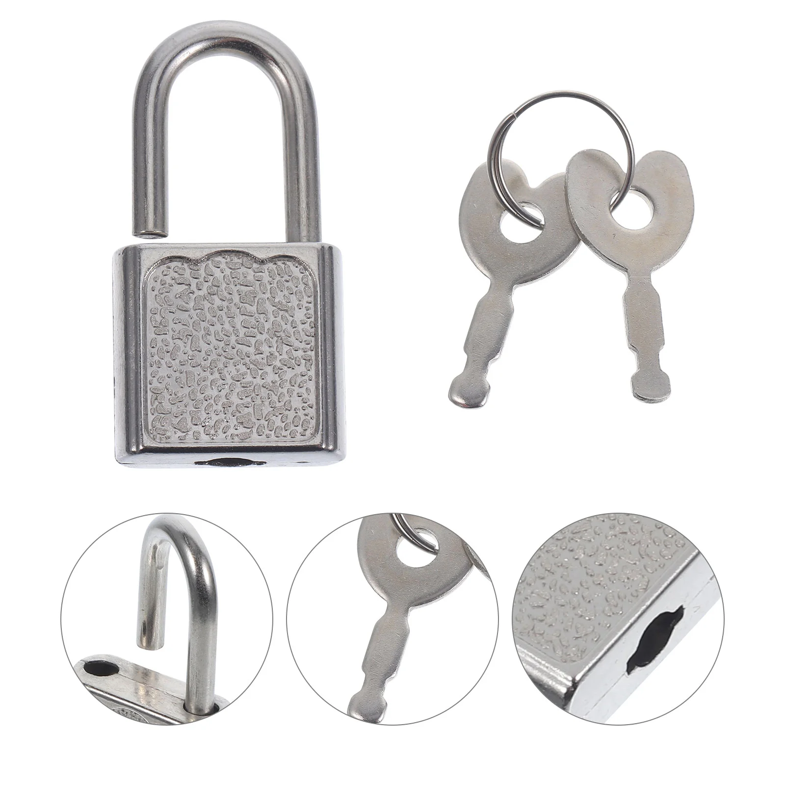 5 Sets Treasure Chest Lock Plastic Mini Padlock Locks with Keys Small Style Child Drawer Decorative