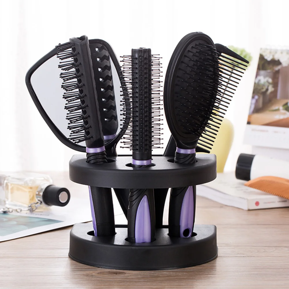 

5 Pcs Mirror Hair Comb Set of Hairbrush Styling Tools Detangling Care Curls Miss