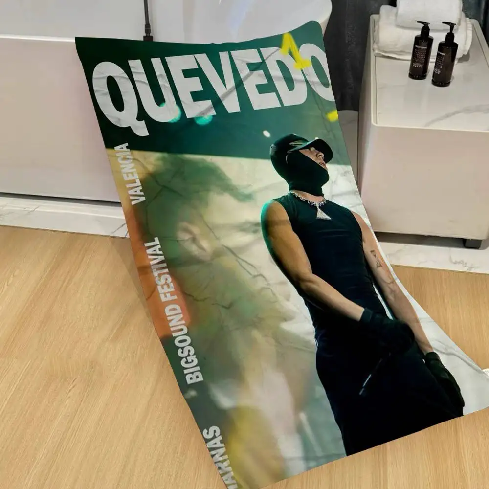 1PC New Album Buenas Noches Quevedo Microfiber Beach Towel Absorbent Quick Dry Soft Yoga Swimming Resort Mountain Climbing Towel