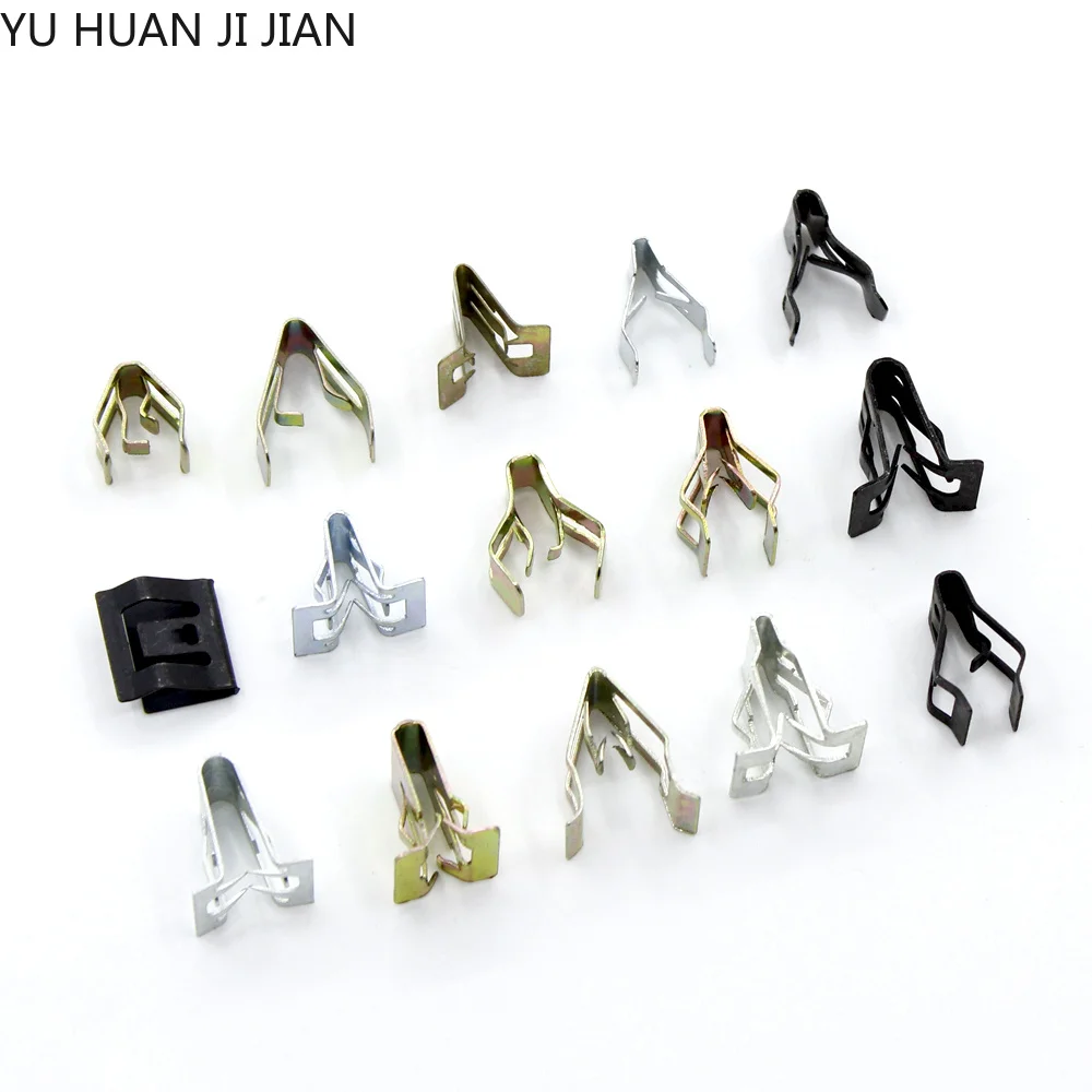 10PCS Car Dash Dashboard Moulding Trim Metal Retainer Rivet Fastener Clips