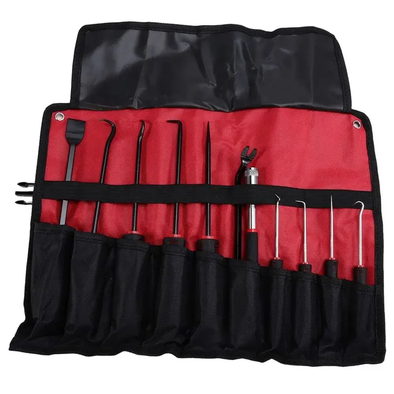 Reliable 11-Piece Automotive Hook And Pick Tool Set Heavy Duty Insulated Non-Electric For O-Rings Washers And Micro-Type Parts