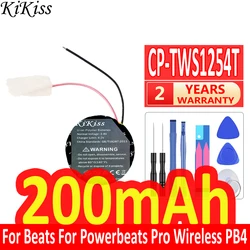 200mAh KiKiss Powerful Battery CP-TWS1254T For Beates Powerbeats Pro Wireless PB4 Bluetooth Earphone