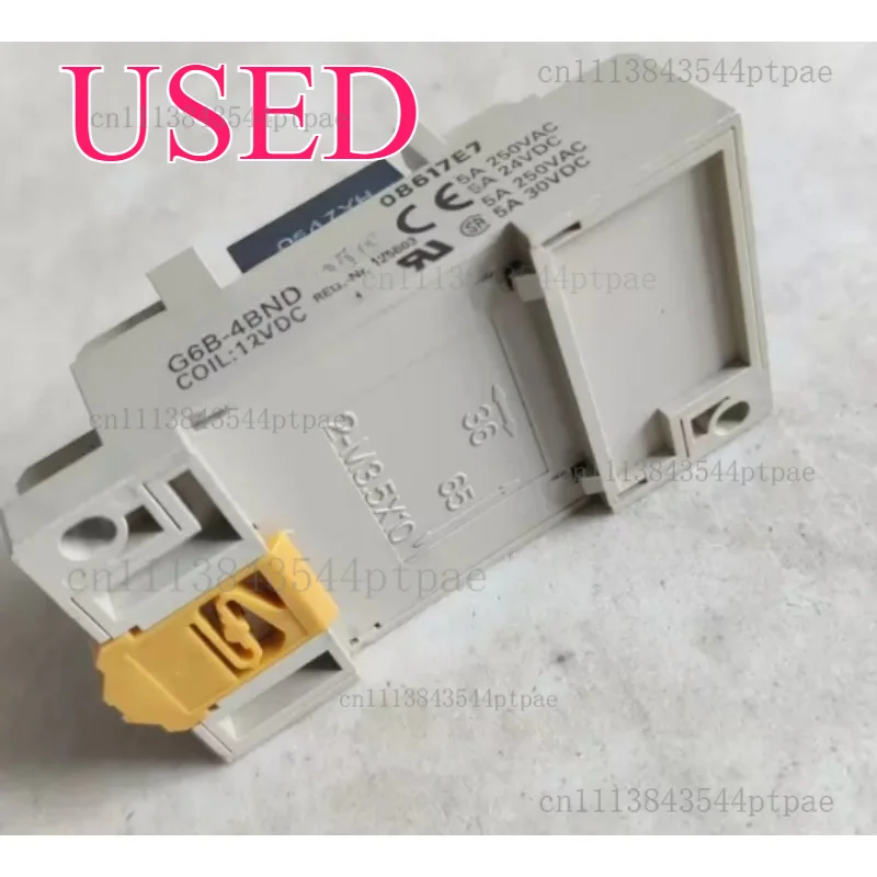 One terminal relay: g6b-4bnd, coll: 12vdc. (actual picture taken)