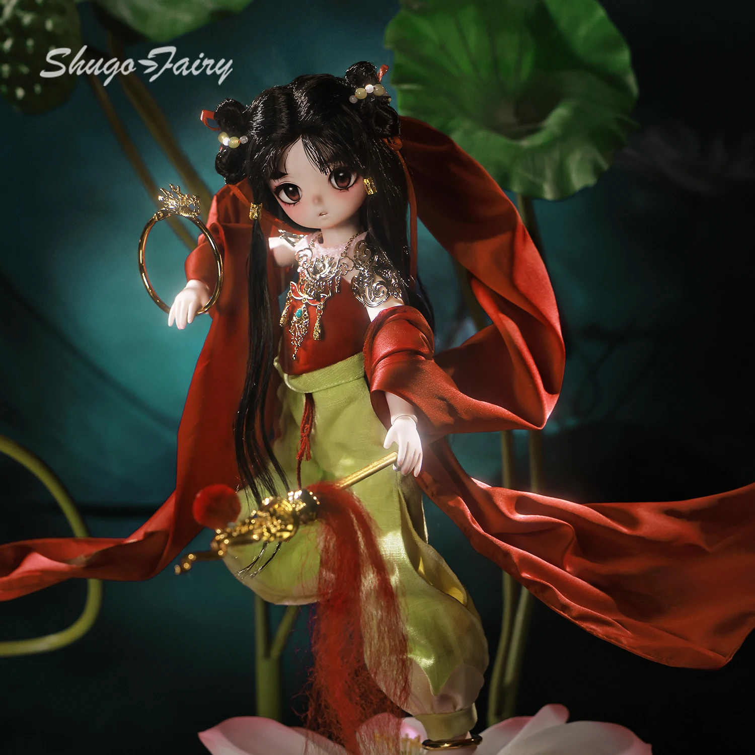 

ShugaFairy Nezha Bjd Dolls 1/4 Chinese Mythology Body DIY Girls Gift Anime Jointed Movable Doll 1/4 Bjd Head Action Figure