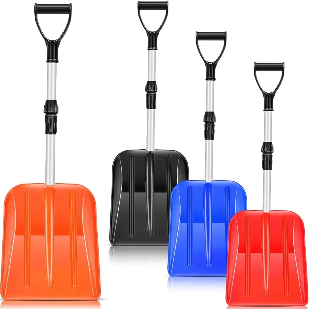 For Lasnten 4 Pcs Kid's Snow Shovel Plastic Digging Shovel Lightweight Portable Beach Shovels