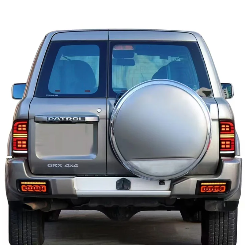 سيارة مصباح ليد خلفي لنيسان باترول Y61 1998-2004 LED الخلفية تشغيل ضوء + مصباح مكبح + عكس + بدوره ديناميكي إشارة #2