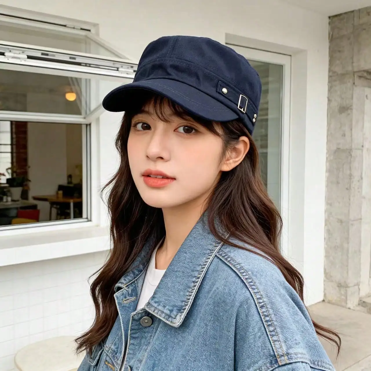Flat Top Cap, Baseball Cap, Sun Hat, Solid Color, Unisex Spring/Summer Short Brim Baseball Cap, Outdoor Sun Protection Dad Hat, Casual Breathable Adjustable