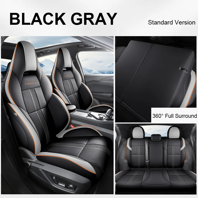 Custom Fit Auto Accessoires Stoelhoezen Full Set Kunstleer Voor Lynk & Co 01 Ev 2021-2024 Met Voor-En Achterste Rij Fullset