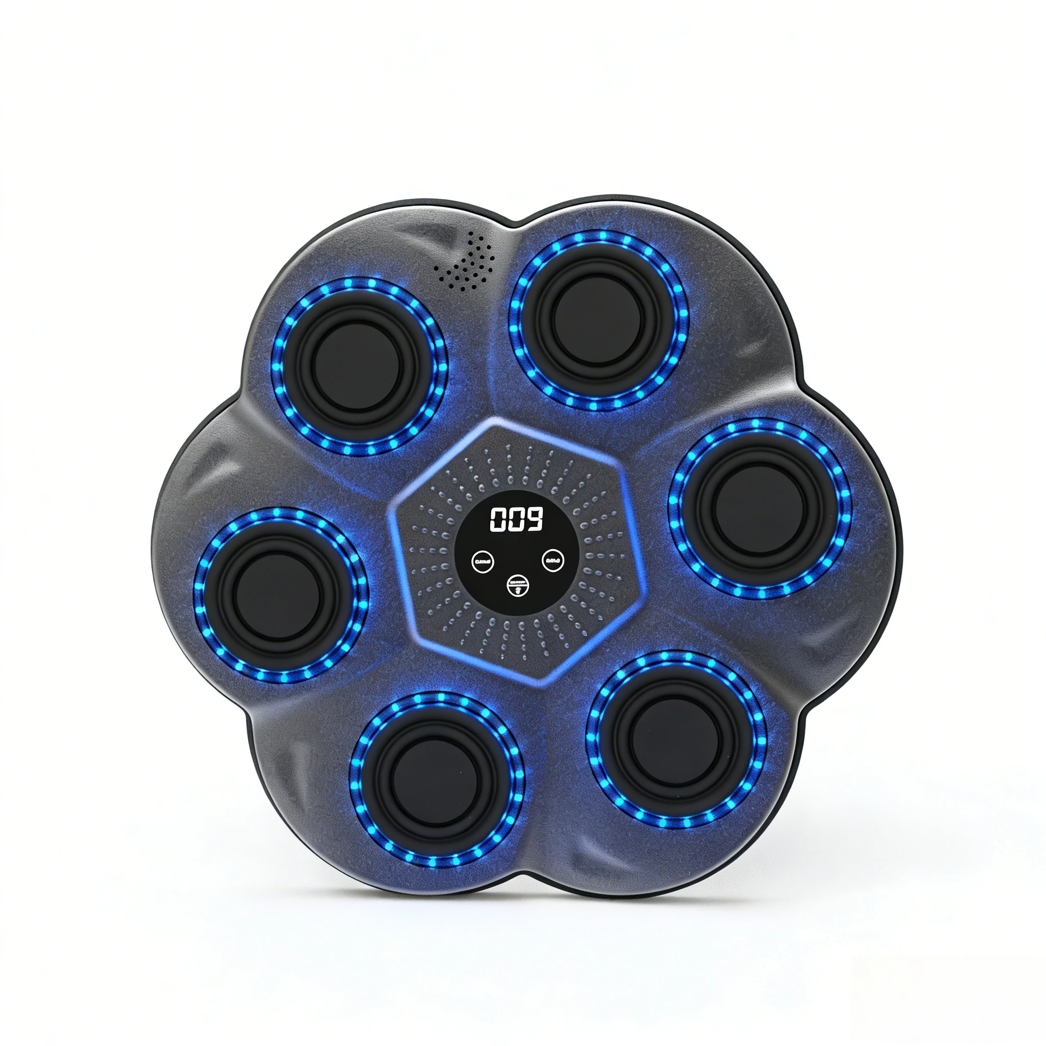 

Wall Mounted Boxing Reflex Trainer with LED Lights, Punching Target with Gloves for Reaction Speed Training Home Gym