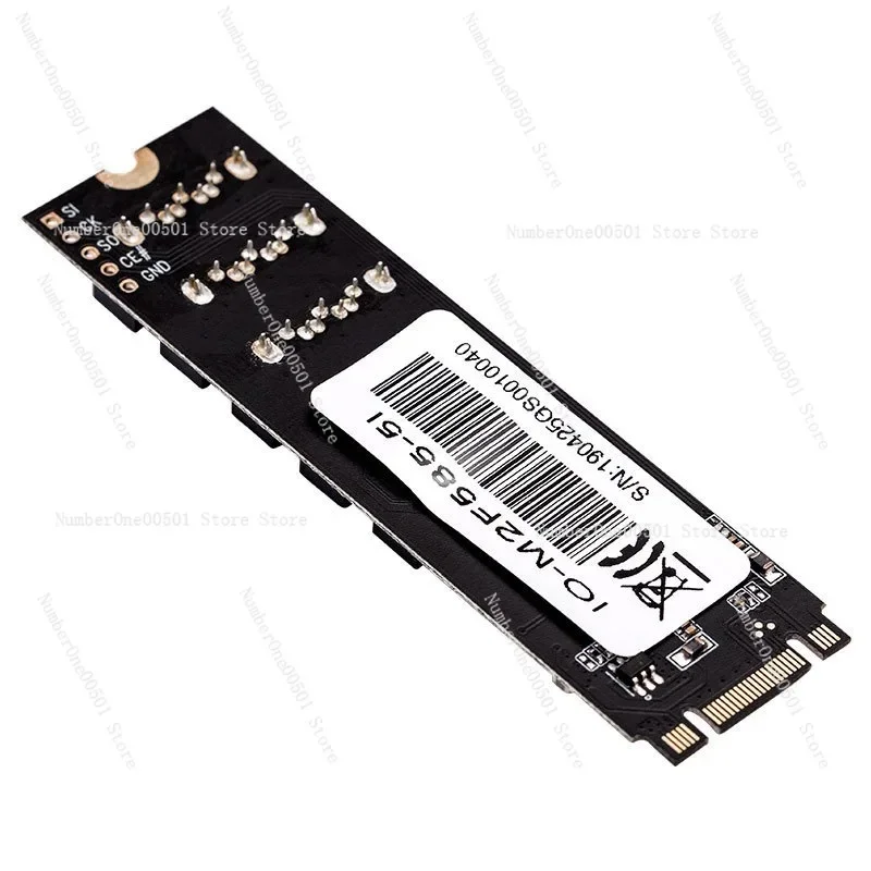 M2 PCIe3.0 to 5 port SATA3.0 expansion card nvme hard disk adapter card black skirt free drive