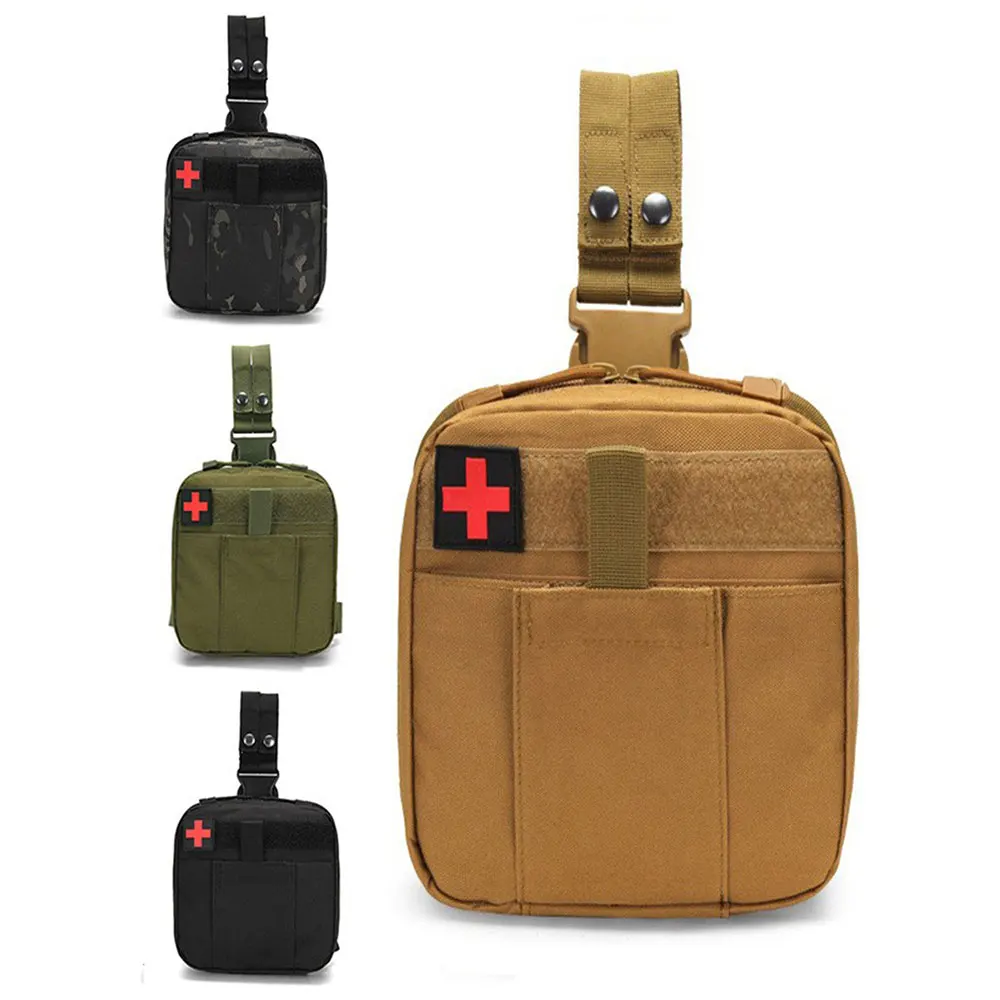 

Tactical Medical Kit Bag Molle Pouch First Aid Kits Outdoor Camping Emergency Army Military EDC Hunting Survival Tool Leg Pack