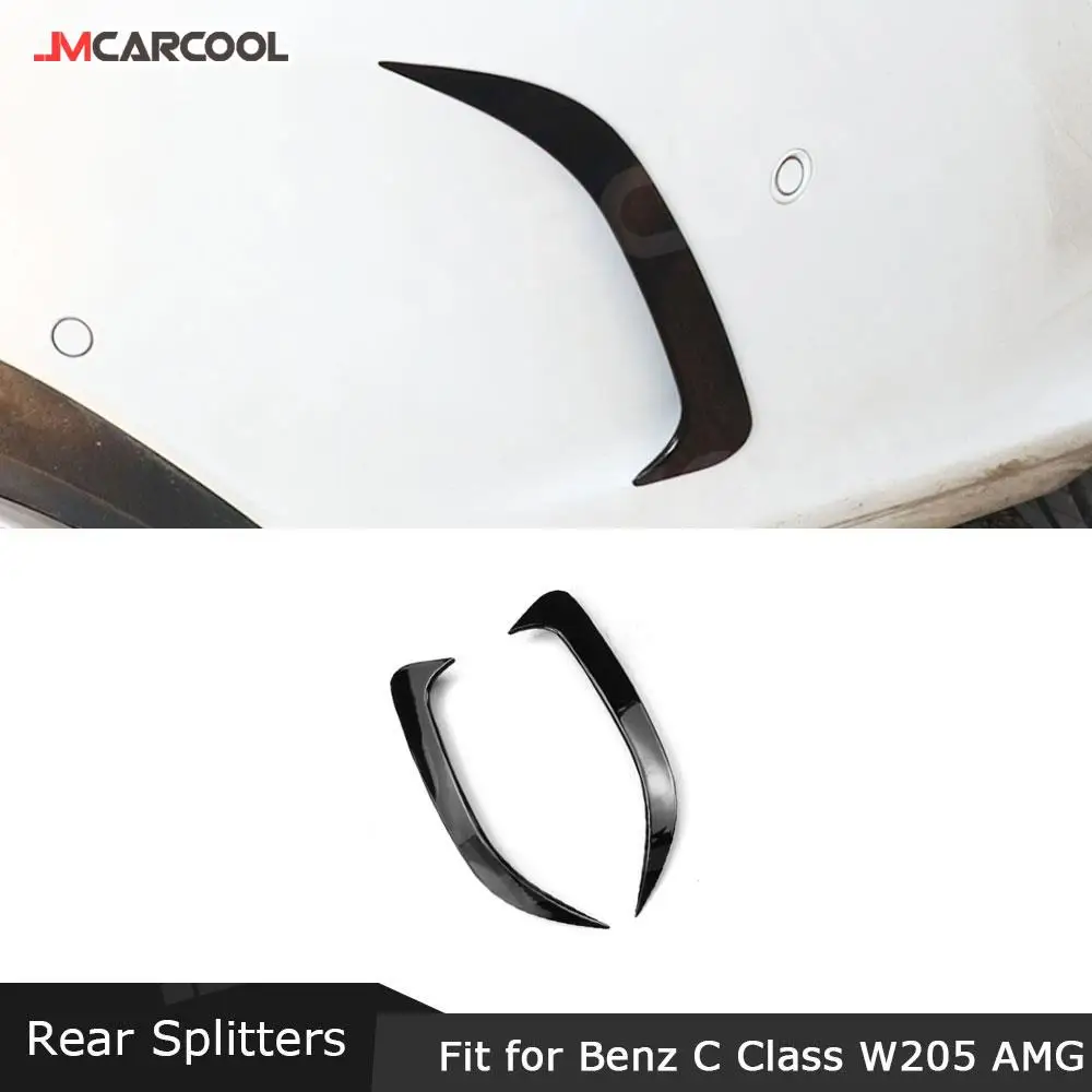 

JMCARCOOL плавники заднего бампера, разветвители для Mercedes Benz C Class W205 C180 C200 C300 C63 AMG Sedan 2015-2021