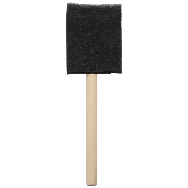 Foam Brush Painting Sponge Tool With Hardwood Handles Pack Of 10