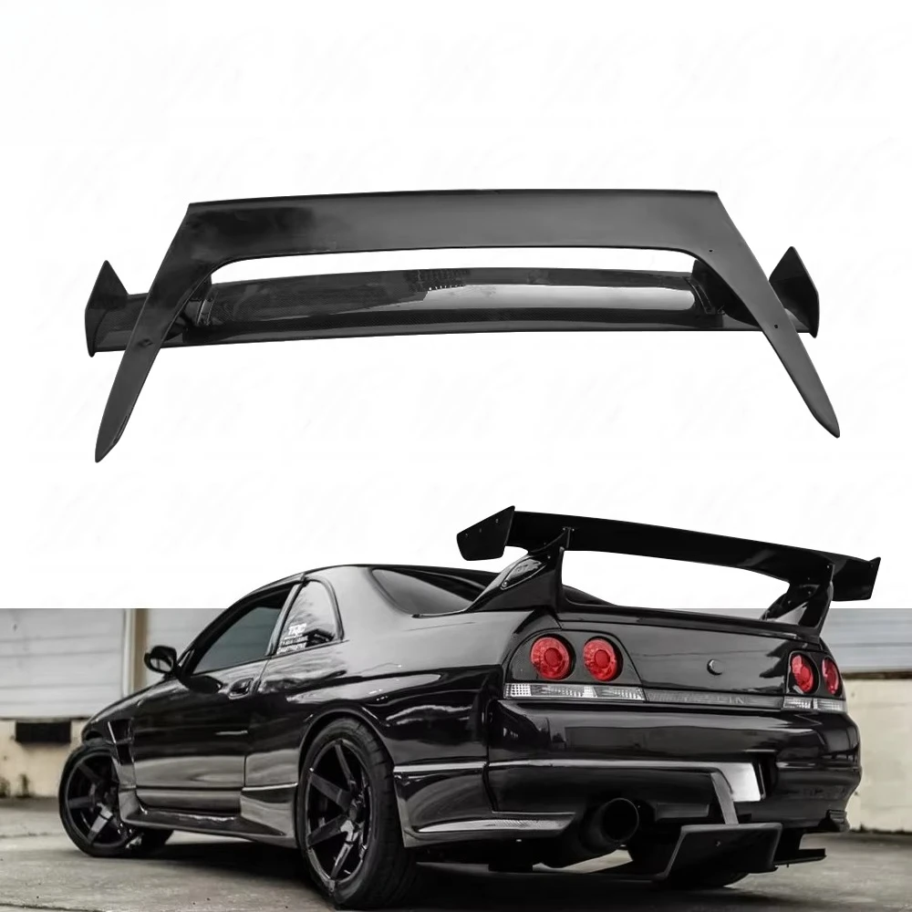FOR R33 GTS/GTR BeeR Style GT Carbon Fiber Wing/spoiler view 3