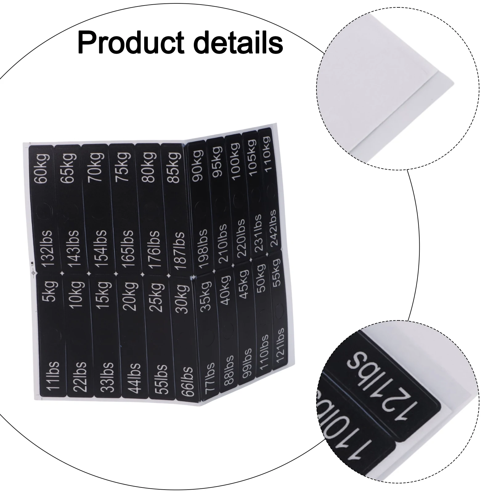 Weight Stack Labels for Gym Equipment Easy Weight Identification Stickers for Fitness Machines 11lbs to 242lbs