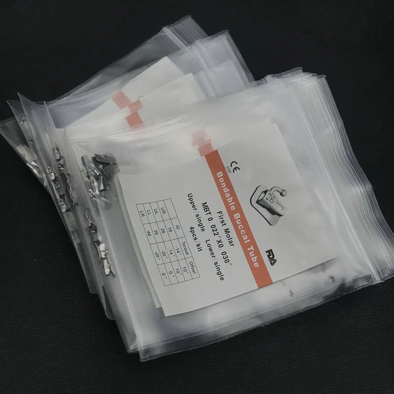 10 Packs Dental Orthodontic Buccal Tube Bondable Roth/MBT/Edgewise 0.022 1st/2nd Dental Buccal Tube