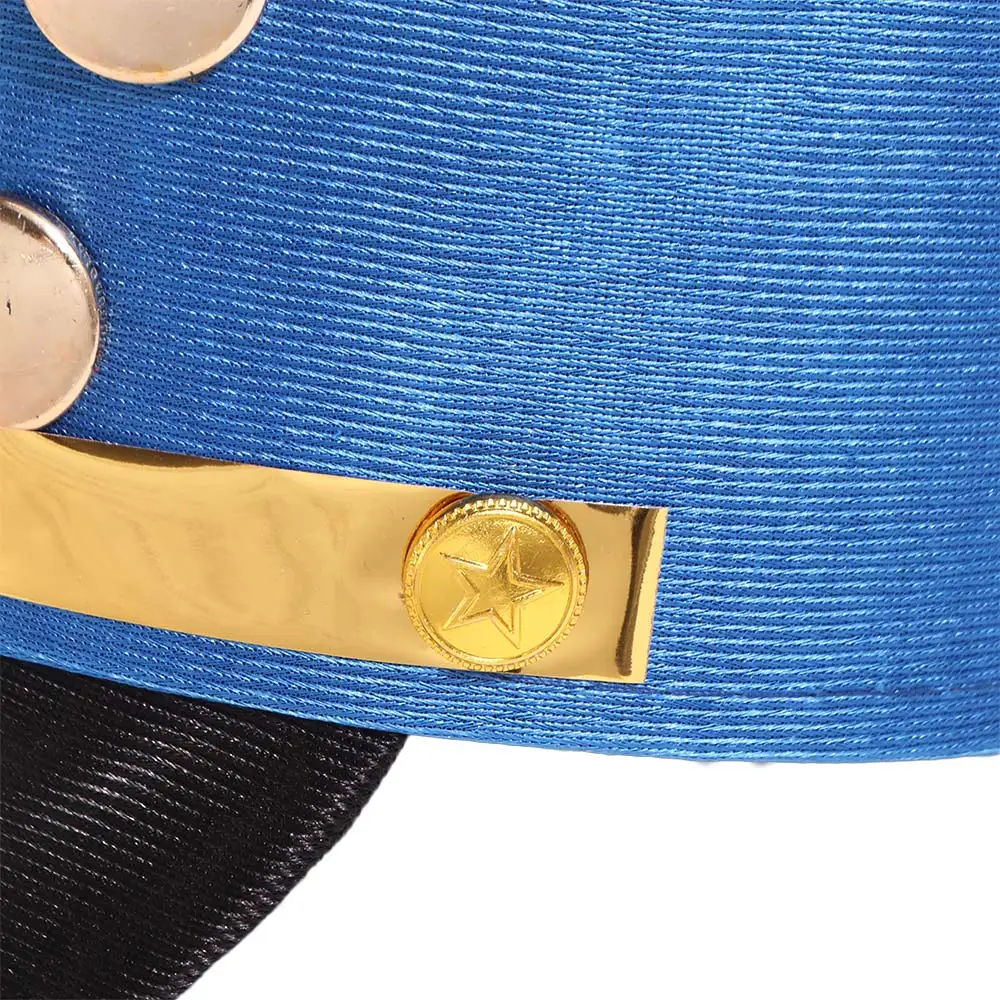 

Hat-nutcrackers Marching Band Hat Gold Trim Strips Cosplay Show Drum Major Master Hats Skin-friendly Themed Party