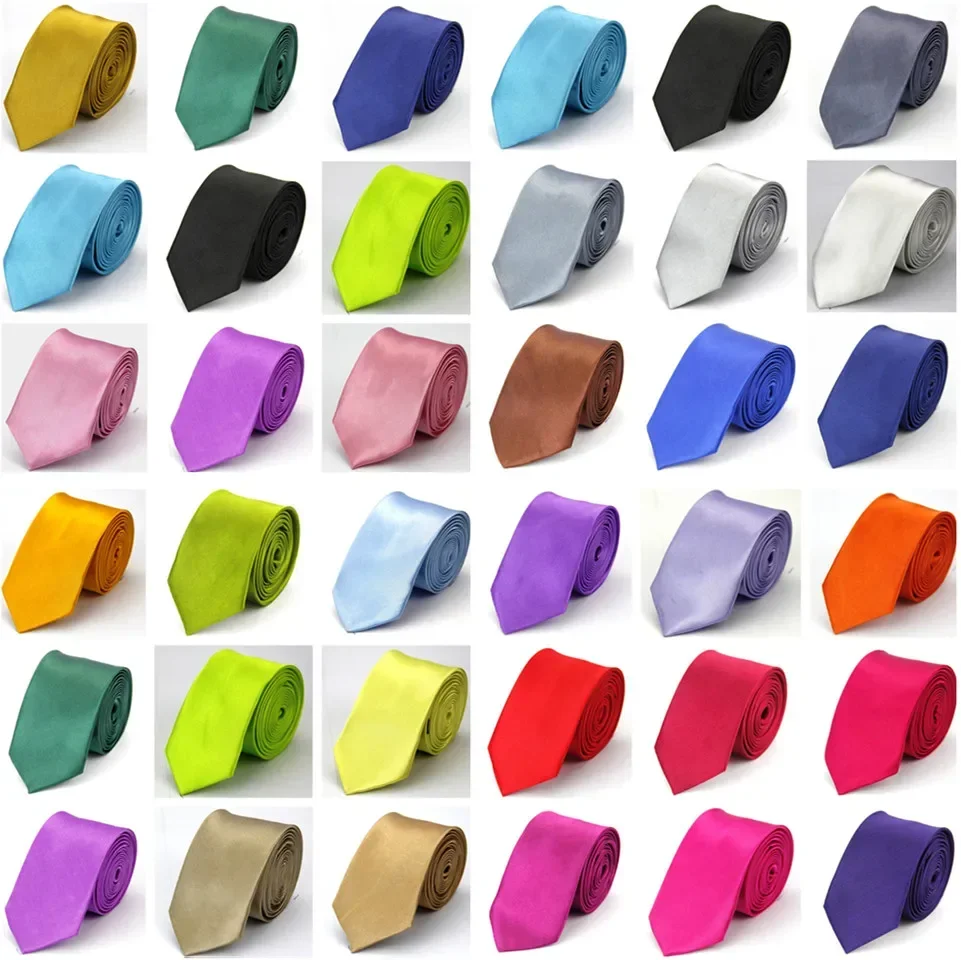 Gravatas estreitas para homem e mulher, acessórios do casamento, acessórios do casamento, preto, azul, vermelho, rosa, branco, roxo, caveira do