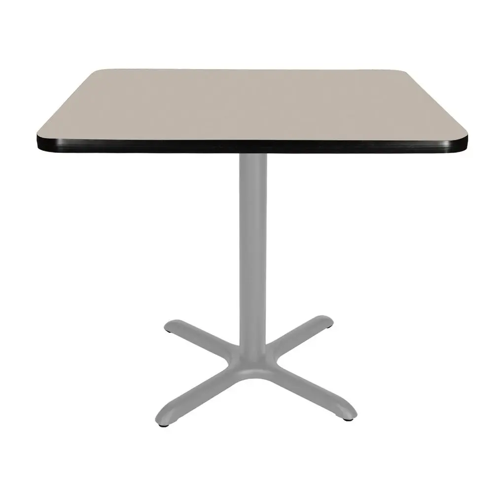 

OEFCTG33636XDGY Premium Commercial-Grade Restaurant and Breakroom Cafe Table (Square, 36 in Side, 30 in Dining Height, X-Base, G