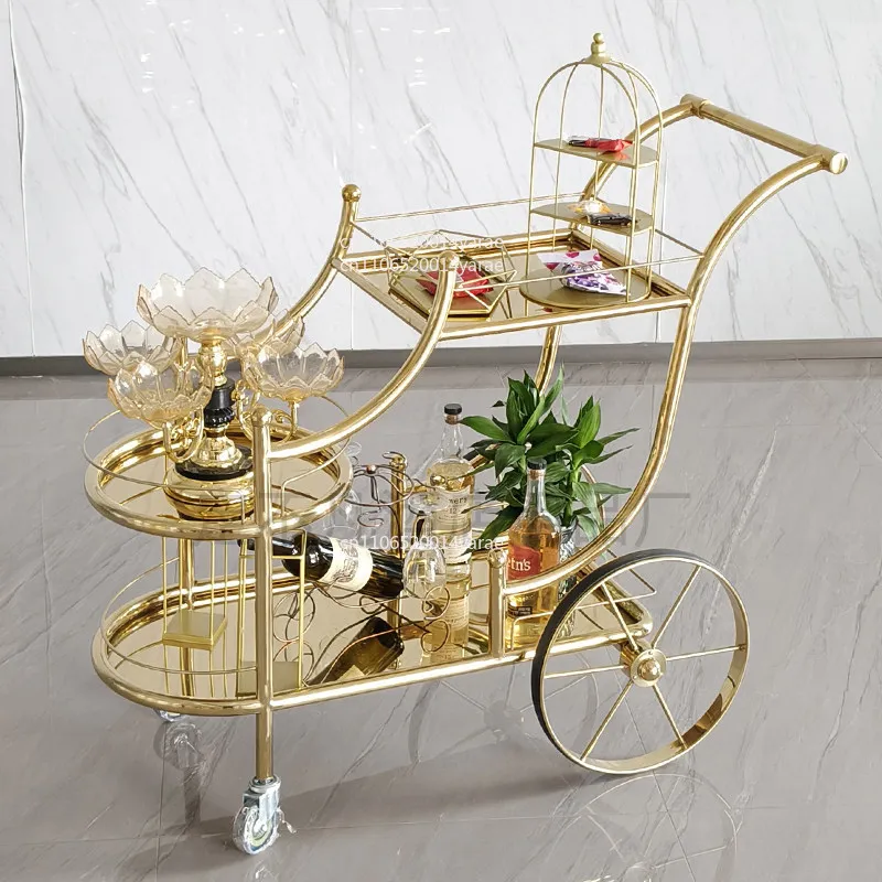 

Hotel Concubine Wine Truck Commercial Food Delivery Truck Restaurant European Trolley KTV Mobile Snack Wine Service Truck