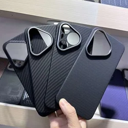 Case for Huawei Pura 70 Ultra & P70 Pro Plus Real Carbon Fiber Aramid Anti-explosion Mobile Phone Protective Cover Protection