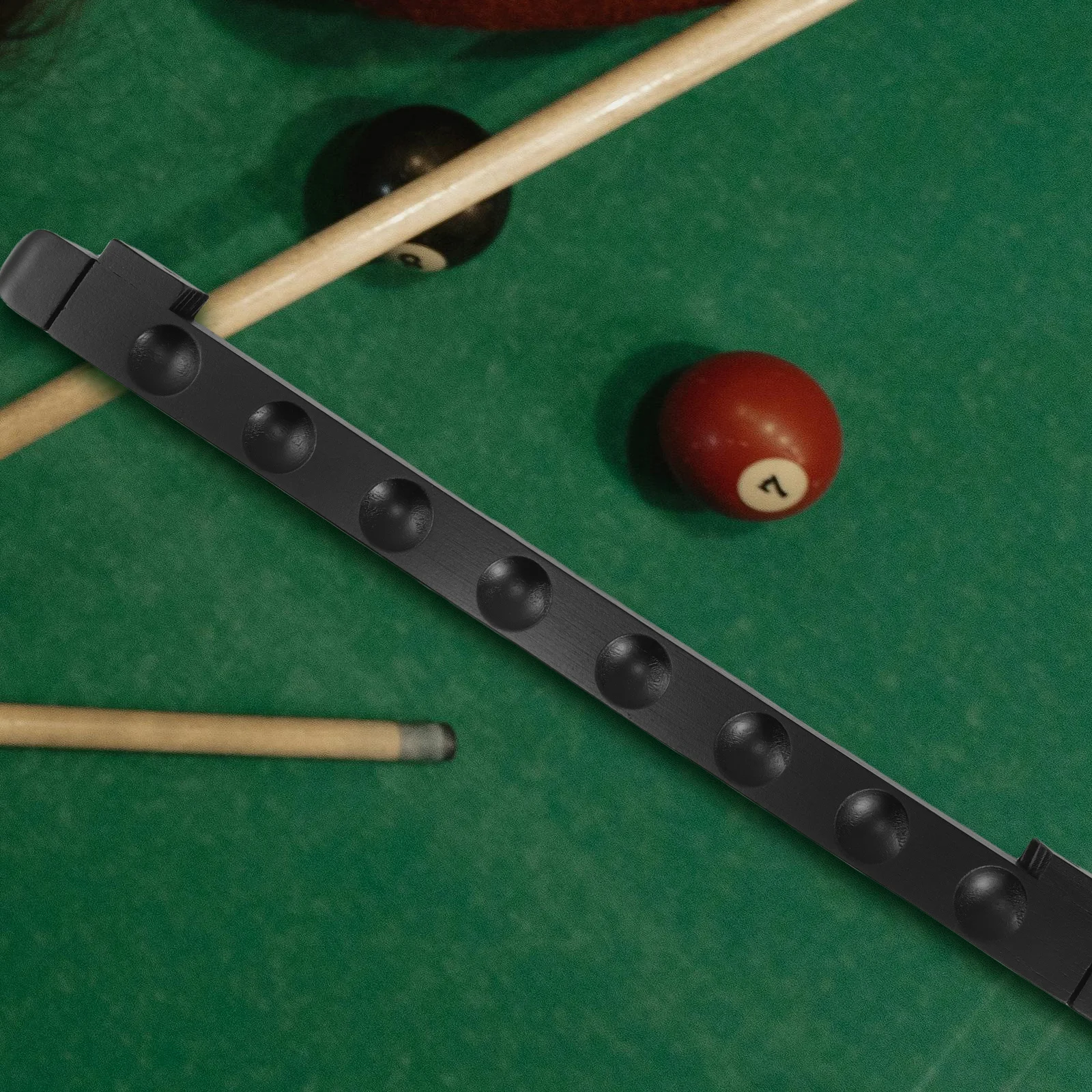 Solid Wood Pool Cue Rack Roman Style Wall Mounted Organizer Game Room Billiards Accessories Complete Set Holder Saver Table