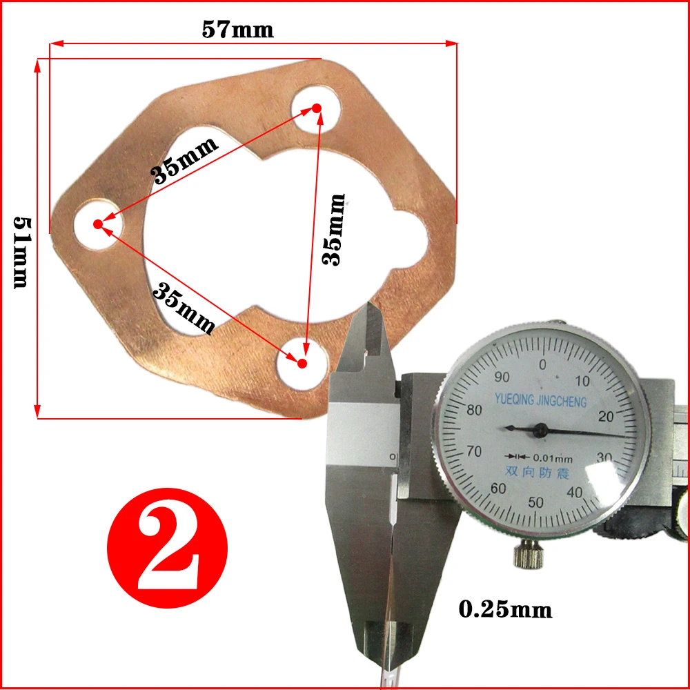 Air-cooled diesel engine cylinder gasket fittings 186F micro-tiller agricultural generator cylinder gasket unit injection pump c