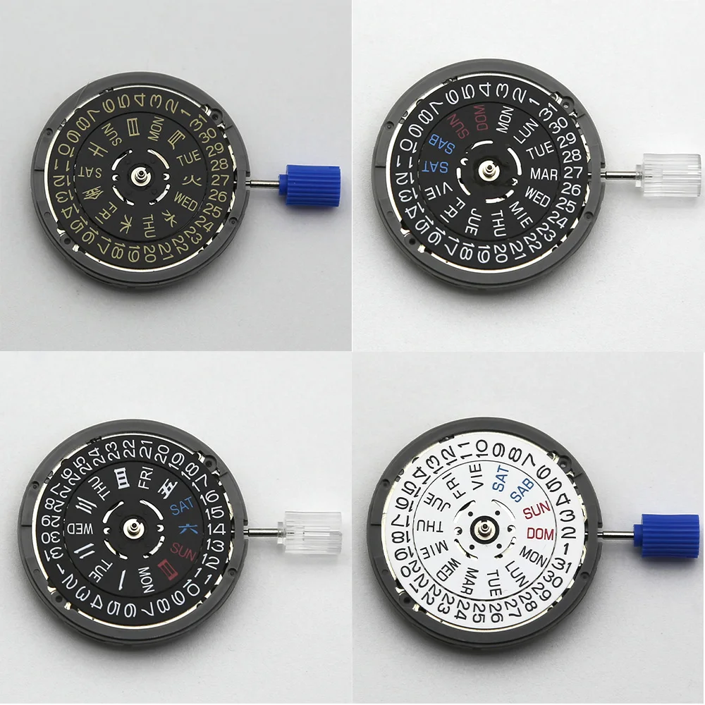 NH36/NH35 movement single and double calendar automatic mechanical  NH36A/NH35A movement white background black background