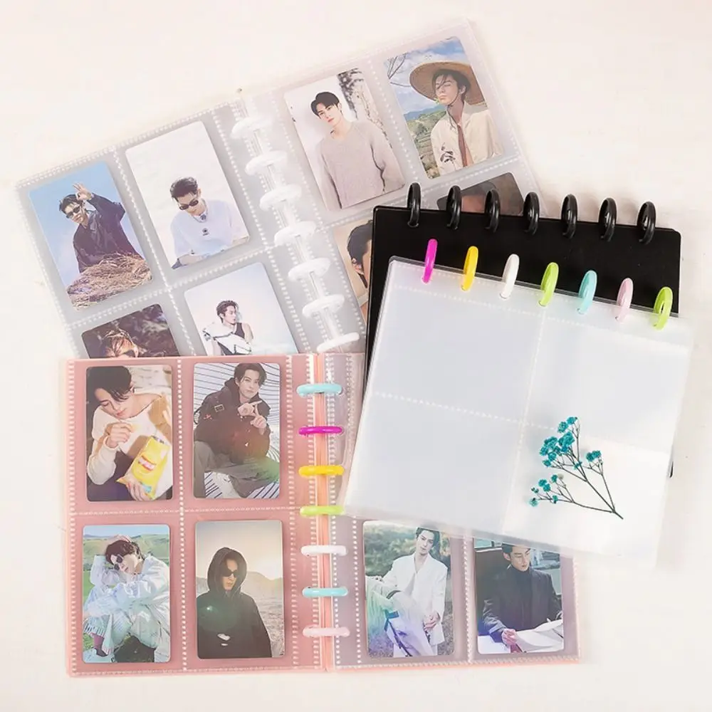 Kpop Photo Album New INS Multi-pockets Loose-leaf Binder 3 Inch Photocard Holder Idol Cards Collect Book Star Chaser