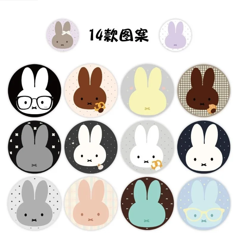 Miffy Rabbit Q Edition Roll Stickers Cartoon Cute Boys and Girls Hand Account Journal Decoration High Color Value diy Stickers - view 2