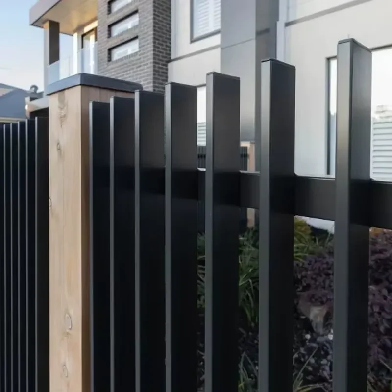 Modern DIY Vertical Blade Slat Aluminum Fence for Garden & Home Durable Metal Frame for Construction Sites 3D Modelling