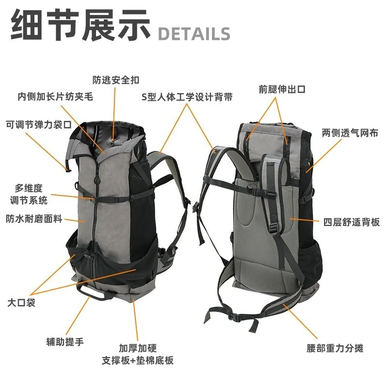 Multifunctional Outdoor Big Dog Backpack, Anti-pinch Hair Big Dog Functional Backpack, Go Out To Walk The Dog To Prevent Escape
