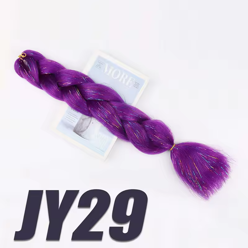 Synthetic Kanekalon Crochet Hair Braiding Hair Pre Stretched Curly Jumbo Braids Extensions Hair Accessories For Girls Braids - Image 16