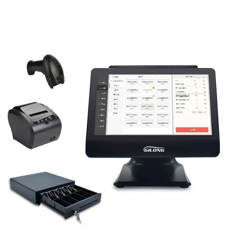 Pos System Retail Cash Register For Restaurant Supermarket Cashier Computer