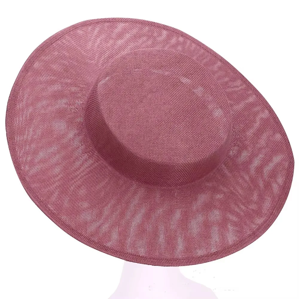Fashion Solid Color Fascinator Base Headpiece Wide Brim Derby Hat Formal Hat Multiple Colors Vintage Fascinator Hat Lady