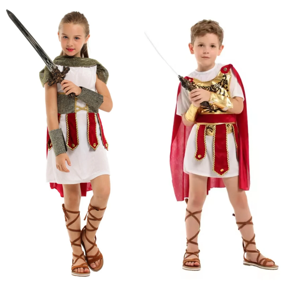 

Carnival Children's Roman Warrior Costumes, Warrior Cosplay, Halloween Costume Ball, Birthday Party, Party Performance Costumes