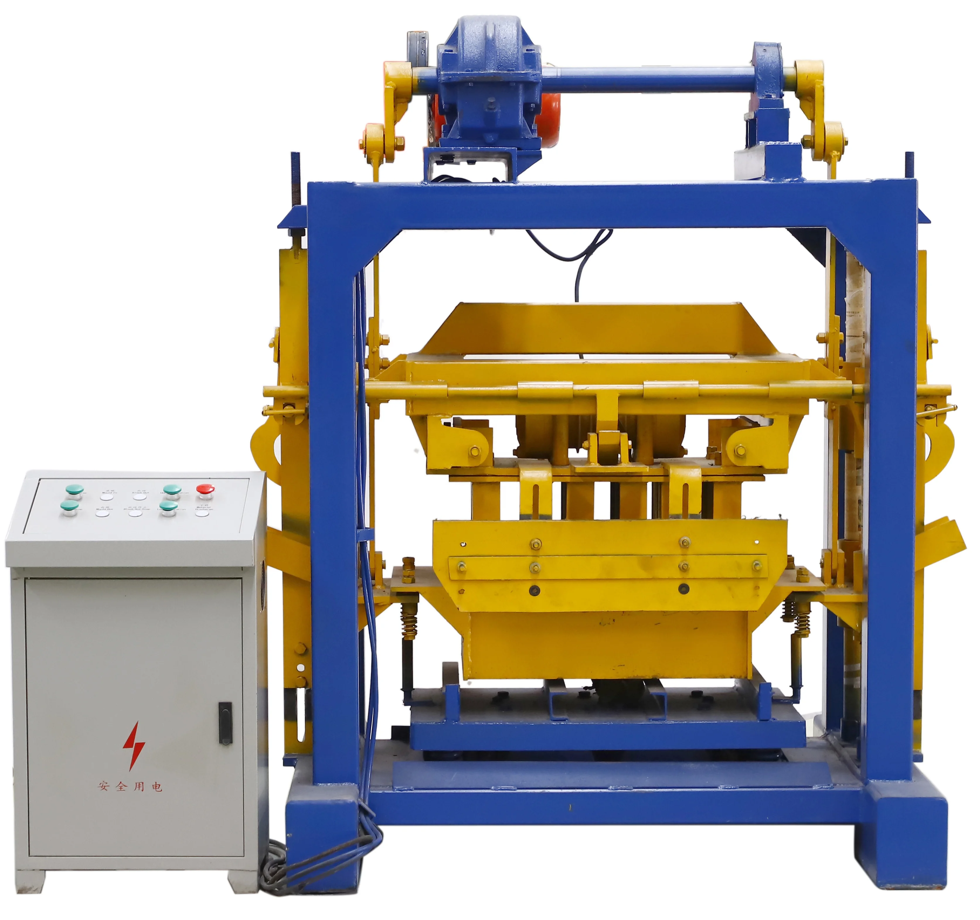 China factory price semi automatic manual cement ecological brick making machine