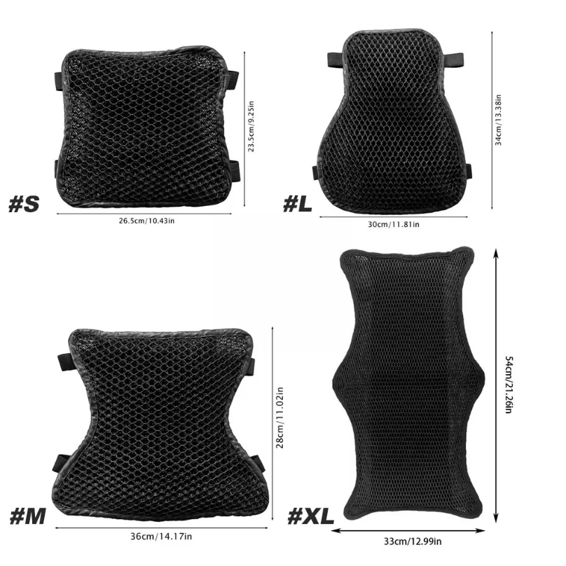 1Pcs Motorcycle Seat Cushion Air Cooling 3D Mesh Motorcycle Seat Pad,Butt Protector Pads,Motorcycle Cool Seat Cover