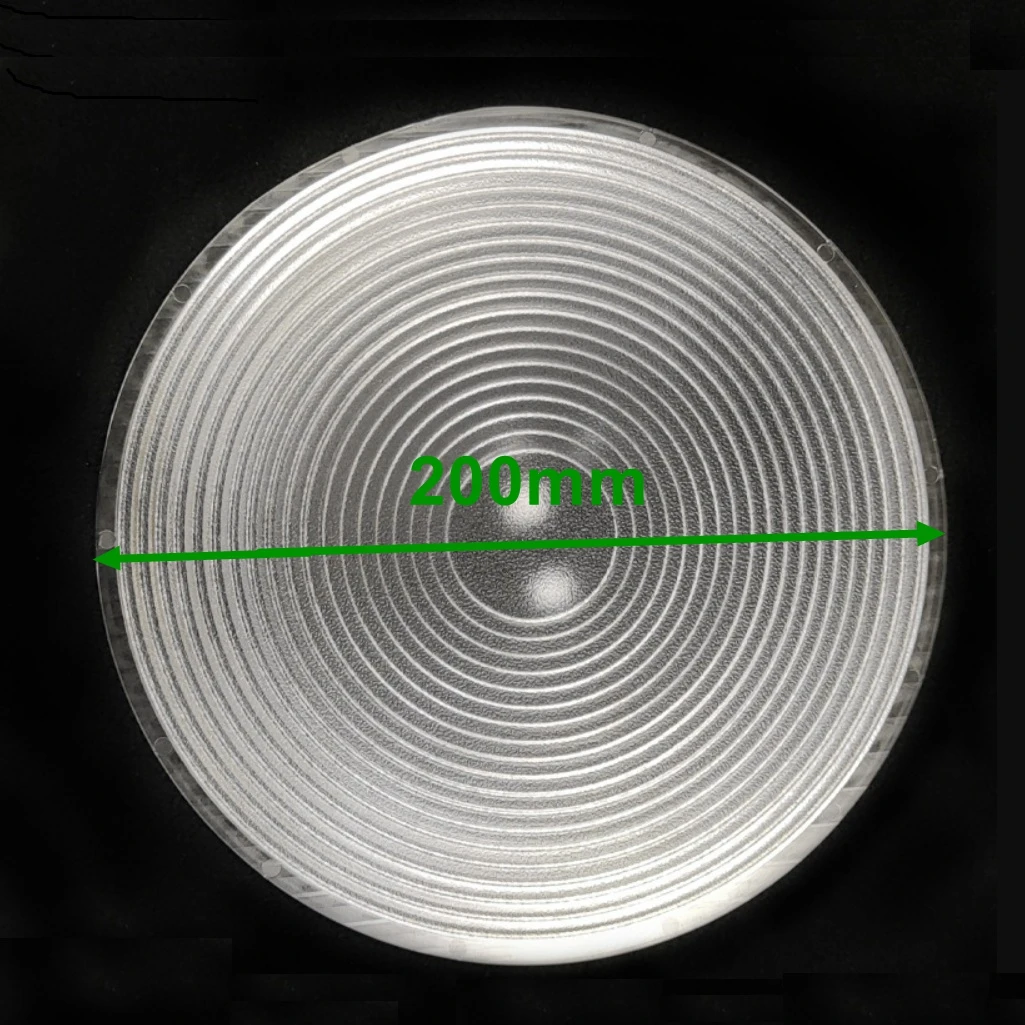 200mm matowy koralik soczewka fresnela skraplacz soczewki z gwintem ostrości soczewka COB DIY lampa projektora etap LED kinkiet szkło powiększające