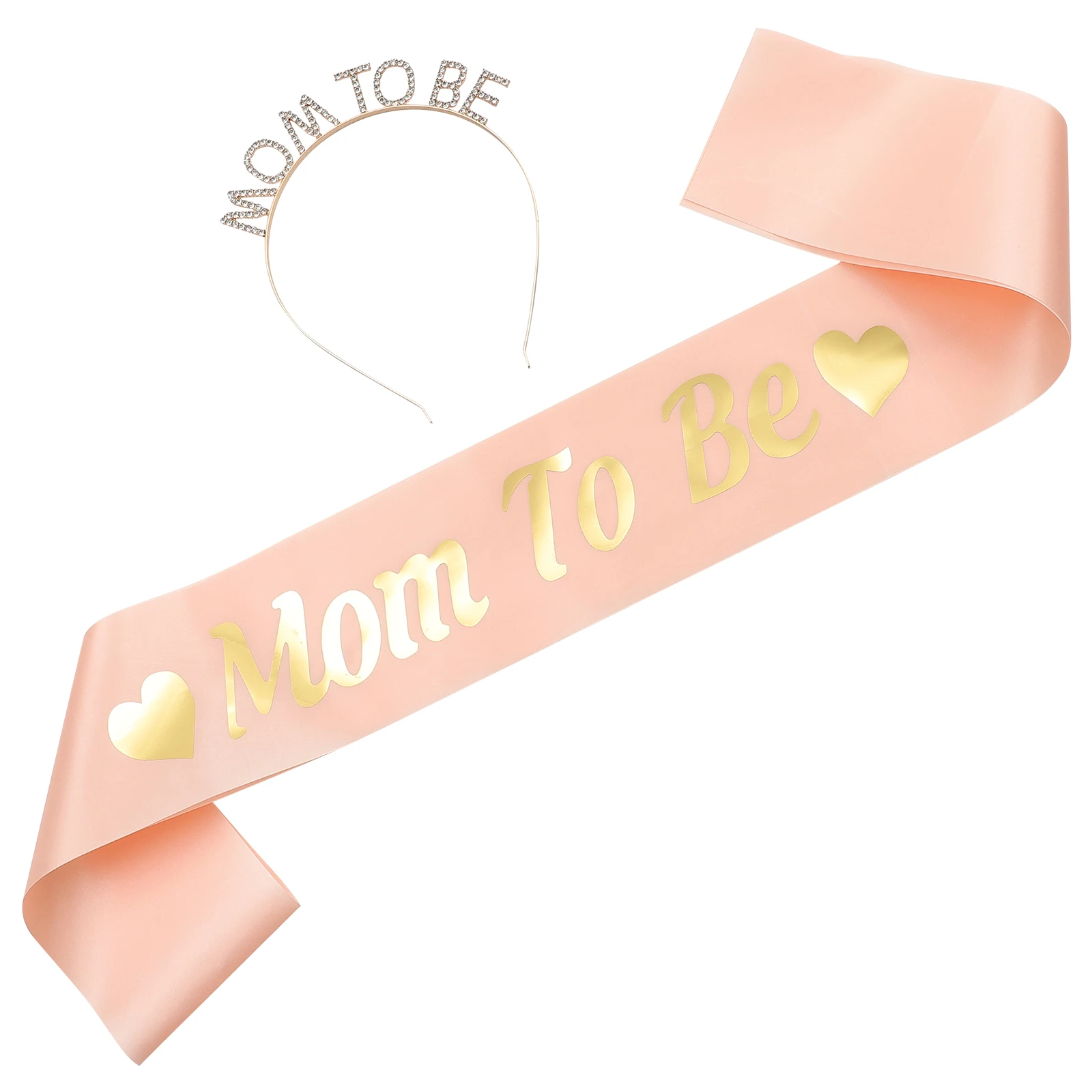 

Maternity Crystal Pregnancy Belly Molding Kit Mommy to Be Sash Headwear Baby Shower Props One Size Fits Most Women