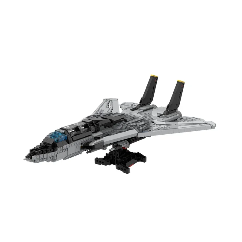 Moc Building Blocks Military Series F-14 TOMCAT Model Technology Aircraft Bricks DIY Assembly Fighter Toy For  10300 B-MODEL